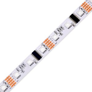 DC12V DMX512 Piksel RGB Digital LED Strip 60led/m 20piksel 12mm PCB