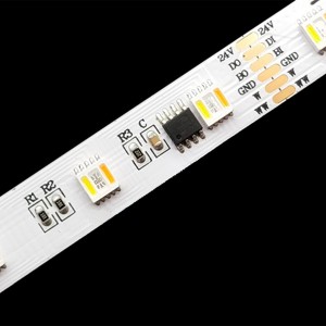 TM1914 Pixel 5in1 RGBWW LED-Streifen 24V Dual Signal 48LEDS/M