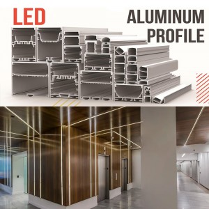 LED Tape Aluminum Profile led strip aluminum extrusion LED linear lighting design aluminum